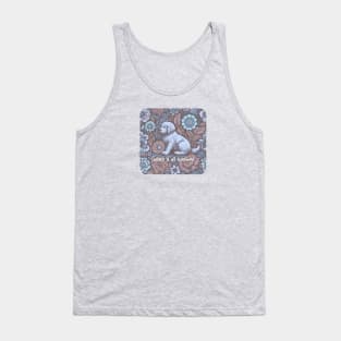 Golden Retriever floral Tank Top